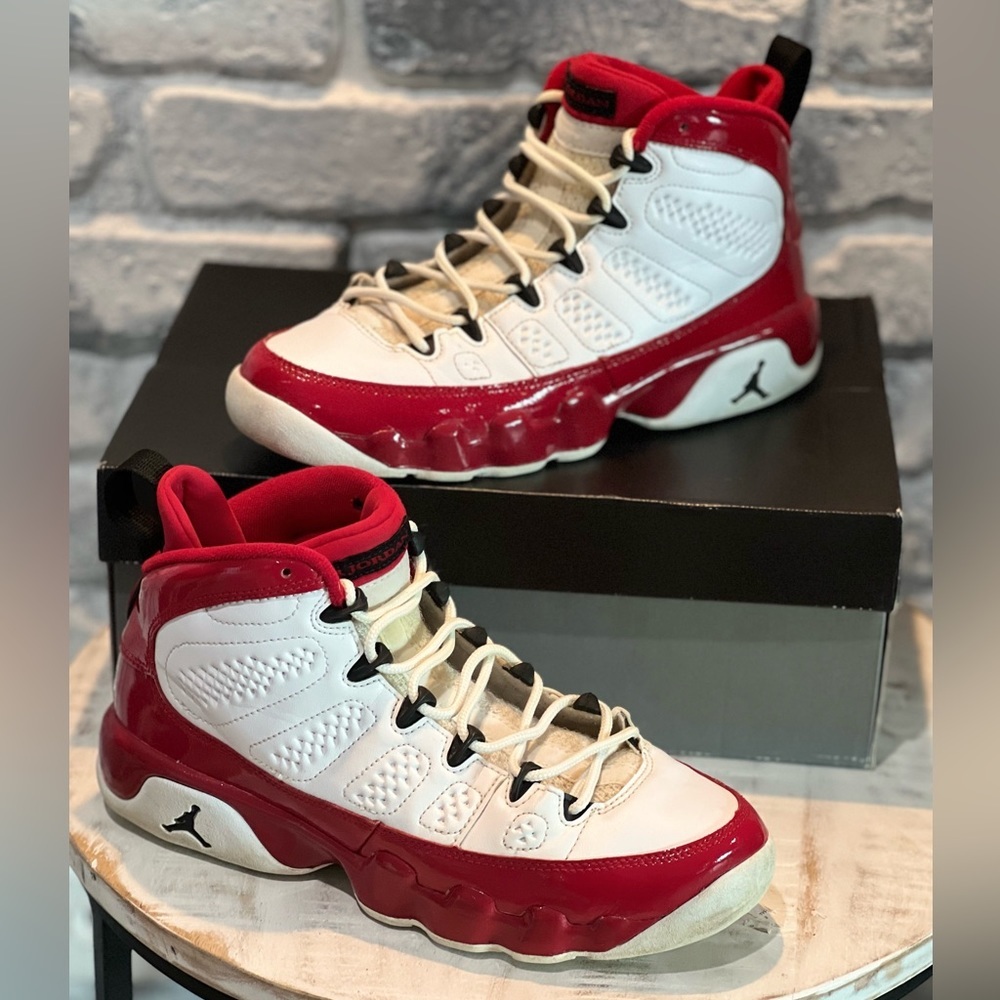 Nike Air Jordan 9 Cherry Gym Red GS Gently used sneakers.